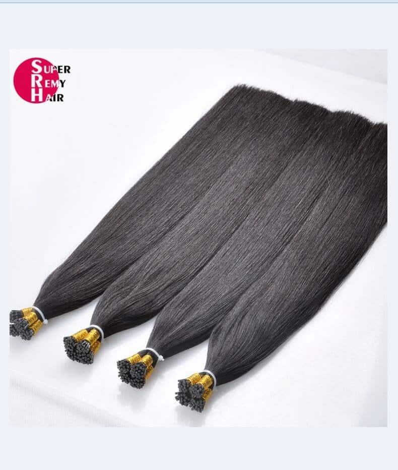 I tip hair extensions 9A grade 100 human hair extensions 1230 inch