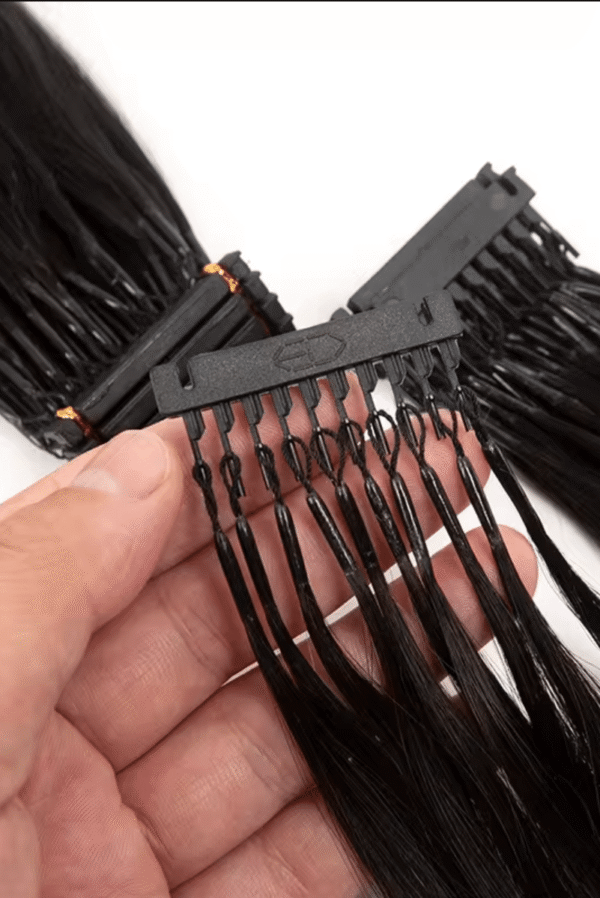 6D hair extensions 2025 new products high quality double drawn dark color 100G/PC