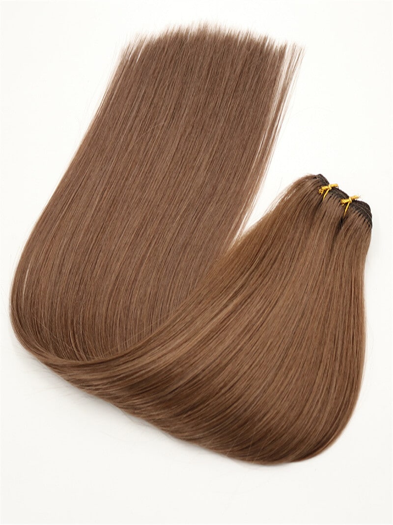 Machine Weft Hair Extensions Best Quality Cuticle Hair Double Drawn