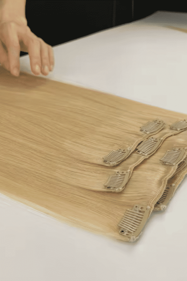 Clip In Hair Extensions Best Quality Cuticle Hair 9A Grade Light Color 100G/PC