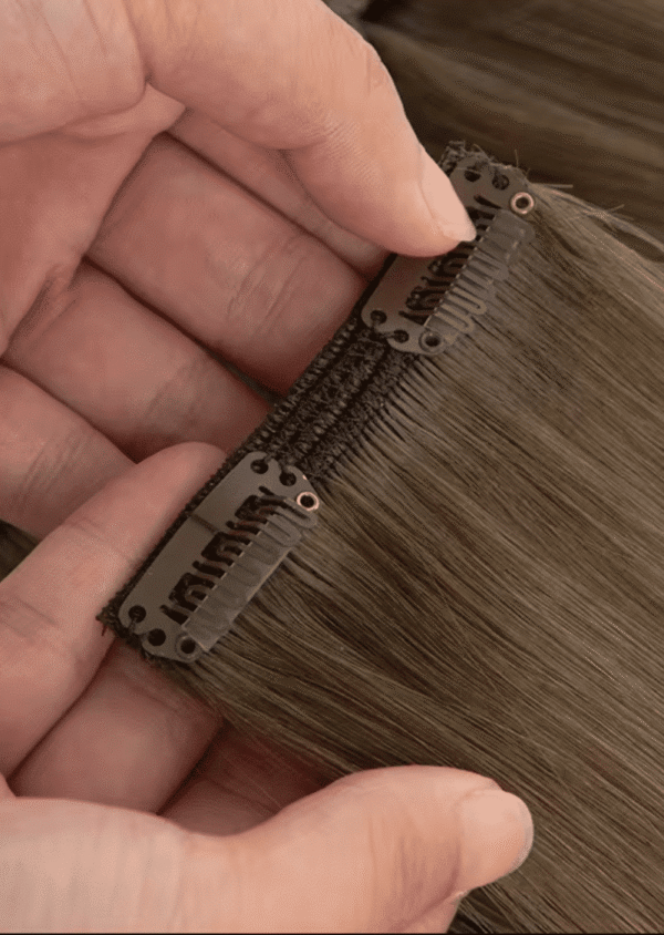 Clip In Hair Extensions Best Quality Cuticle Hair Double Drawn Dark Color 100G/PC