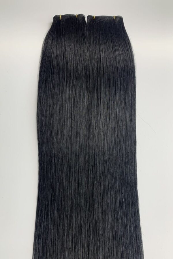 Genius Wefts Hair Extensions Best Quality Cuticle Hair Double Drawn Dark Color 50G/PC