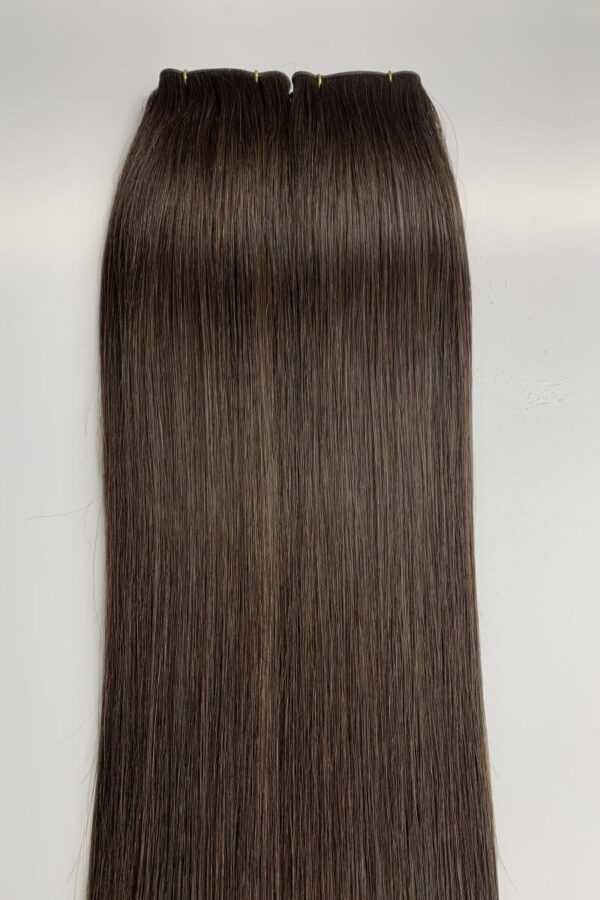 Genius Wefts Hair Extensions Best Quality Cuticle Hair Double Drawn Dark Color 100G/PC