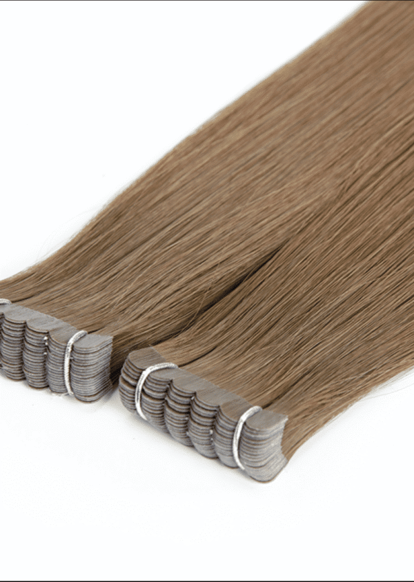 Mini Tape Hair Extensions Best Quality Cuticle Hair Double Drawn Dark Color 100G/PC