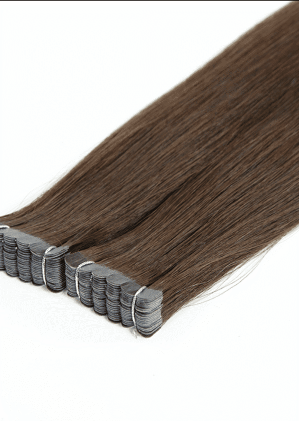 Mini Tape Hair Extensions Best Quality Cuticle Hair Double Drawn Dark Color 50G/PC