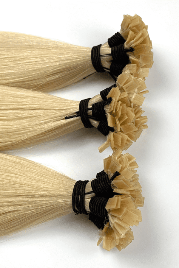 Flat Tip Hair Extensions Best Quality Cuticle Hair Double Drawn Light Color 100G/PC