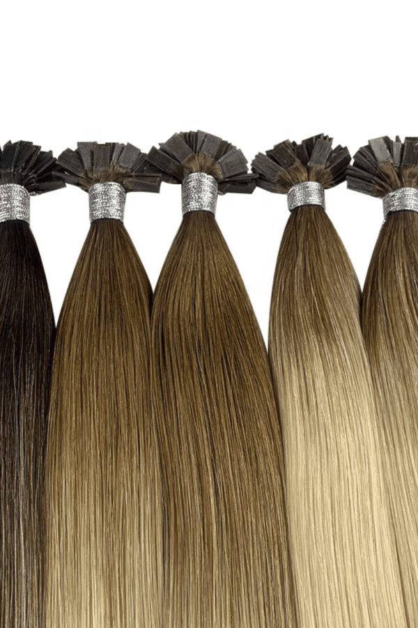 Flat Tip Hair Extensions Best Quality Cuticle Hair 9A Grade Dark Color 100G/PC