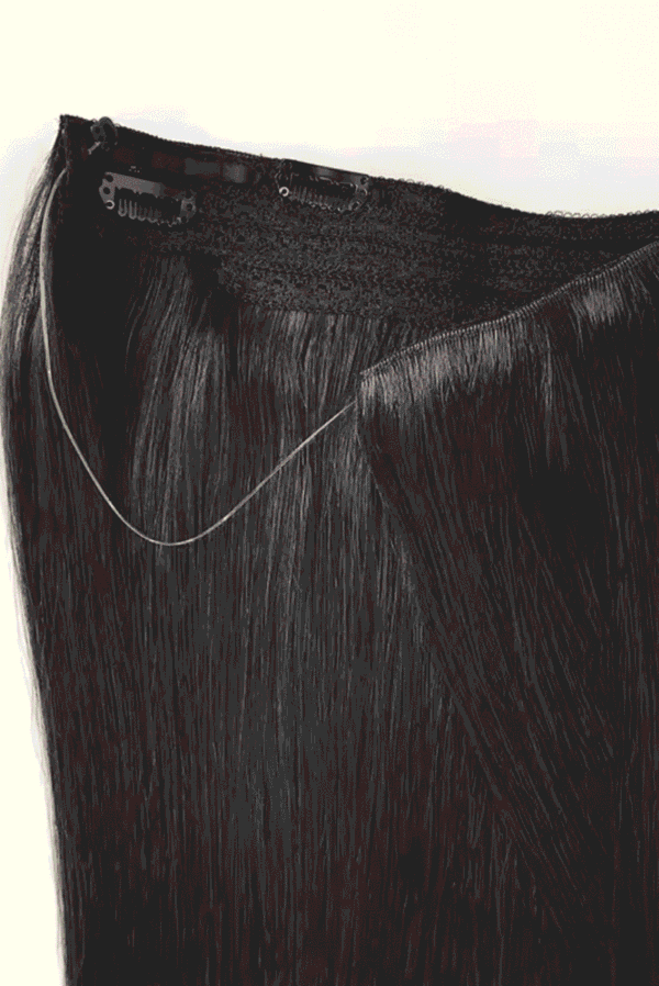 Halo Hair Extensions Best Quality Cuticle Hair Double Drawn Dark Color 100G/PC