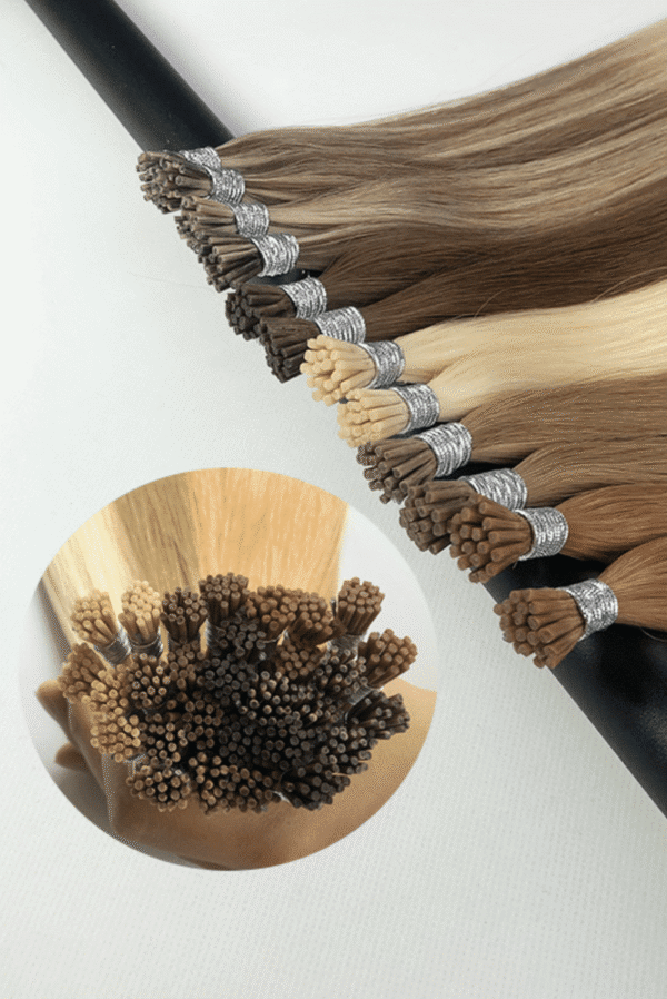I Tip Hair Extensions Best Quality Cuticle Hair Double Drawn Light Color 50G/PC