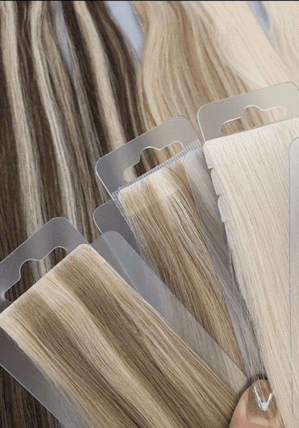 Injection Tape In Hair Extension Best Quality Cuticle Hair Double Drawn Light Color 50G/PC