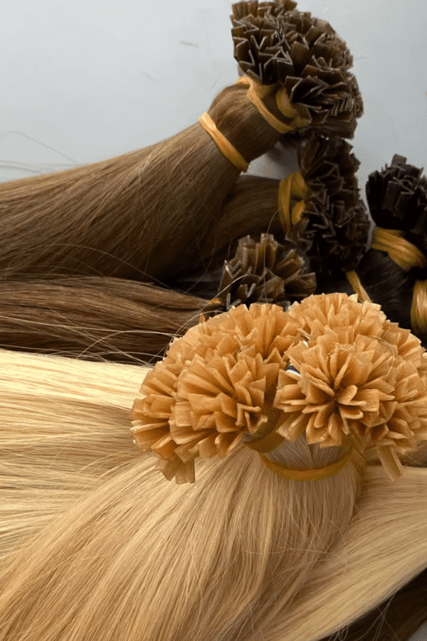 U Tip Hair Extensions Best Quality Cuticle Hair Double Drawn Dark Color 100G/PC