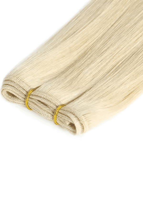 Machine Weft Hair Extensions Best Quality Cuticle Hair Double Drawn Light Color 50G/PC