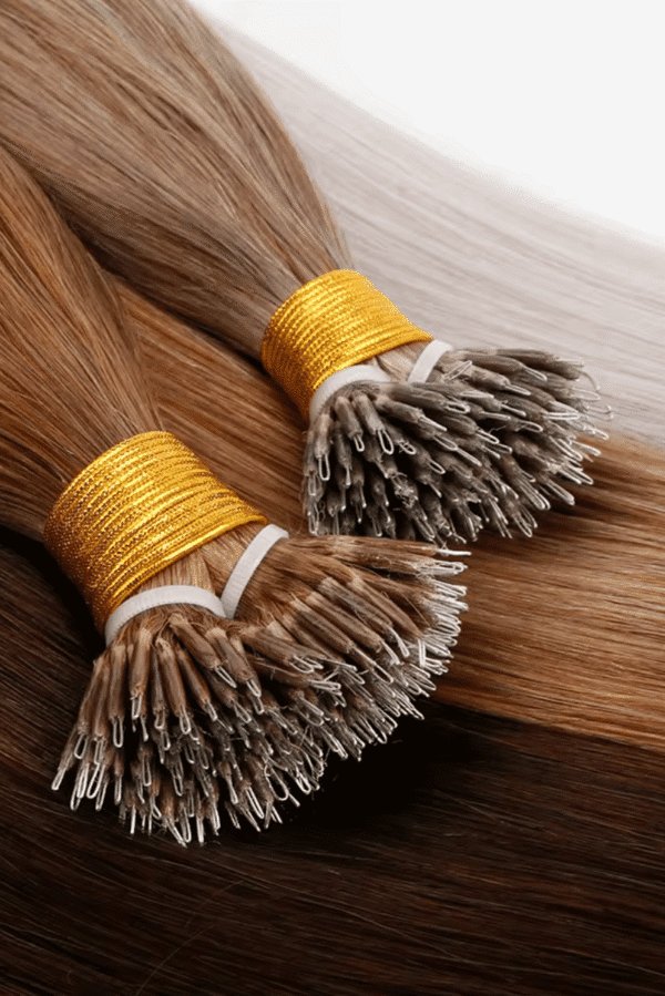 Nano Hair Extensions Best Quality Cuticle Hair Double Drawn Dark Color 100G/PC