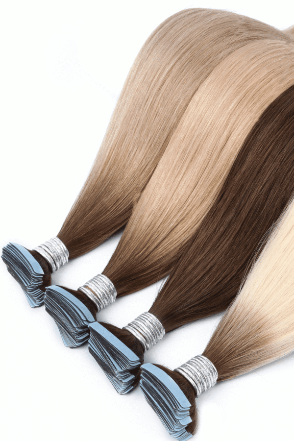 Tape In Hair Extensions Best Quality Cuticle Hair 9A Grade Dark Color 100G/PC