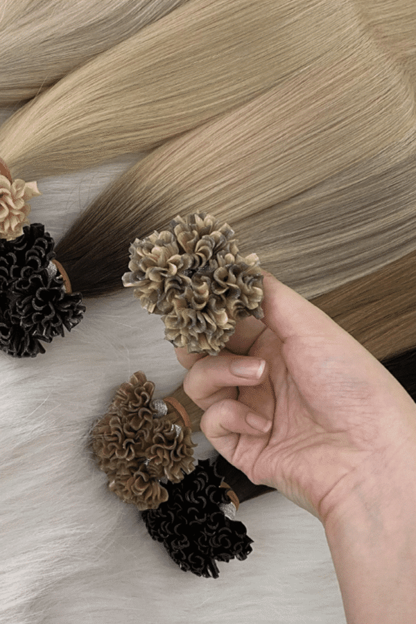 U Tip Hair Extensions Best Quality Cuticle Hair Double Drawn Light Color 100G/PC
