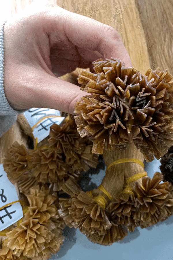 V Tip Hair Extensions Best Quality Cuticle Hair Double Drawn Dark Color 100G/PC