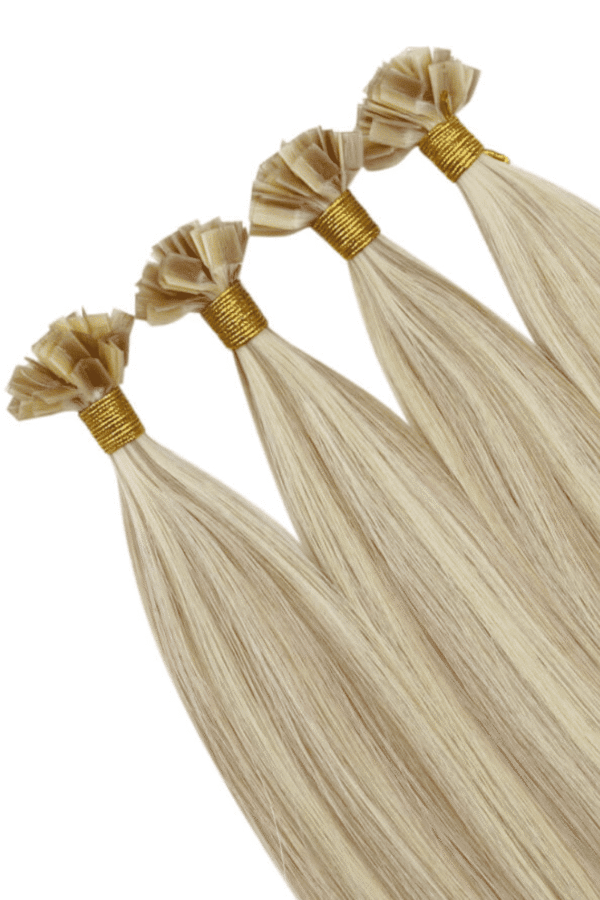 V Tip Hair Extensions Best Quality Cuticle Hair Double Drawn Light Color 50G/PC