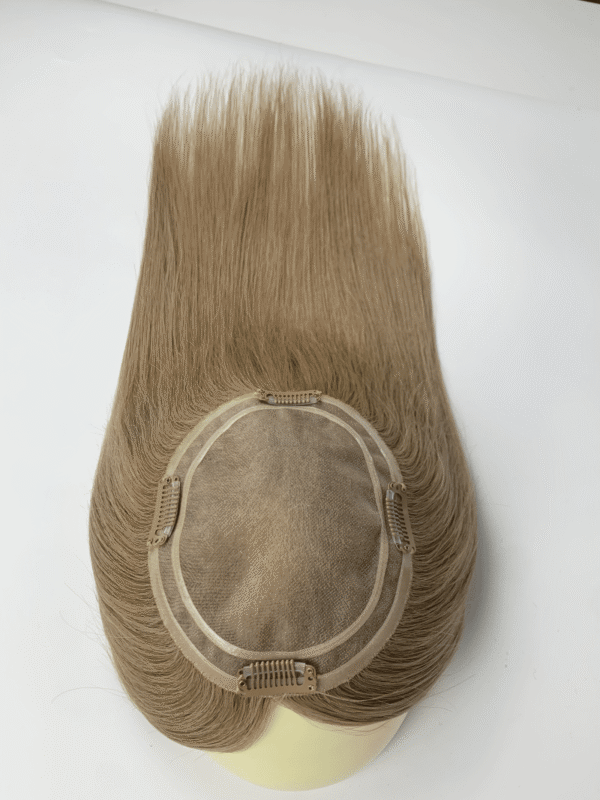 Cuticle hair topper 130% density 5.5*6.5" size MONO style